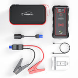 2022 New! Upgraded Car Jump Starter 2500A 23800mAh Power Bank with 10W Wireless Charger LCD Display Car Booster UP All Gas or 8.0L Diesel