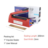 2022 Upgraged! high Quality Impulse Sealer Heat Sealing Machine Kitchen Food Sealer Vacuum Bag Sealer Plastic Bag Packing Tools EU/US Plug