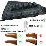 Top Quality Shotgun Gun Buttstock Leather Shotgun Shell Holder For 5pcs 12 Gauge Ammo Pouch