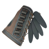 Top Quality Shotgun Gun Buttstock Leather Shotgun Shell Holder For 5pcs 12 Gauge Ammo Pouch