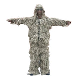 3D Withered Grass Ghillie Suit 4 PCS Sniper Military Tactical Camouflage Clothing Hunting Suit Army Hunting Clothes Birding Suit