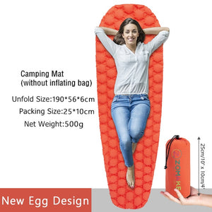 Ultralight sleeping pad fast filling air bag camping sleeping mattress trekking hiking camping mattress inflatable