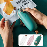 New Design USB Charging Vacuum Sealing Machine Portable Hand Pressure Mini Heating Plastic Packaging Food Sealing Device For Home Kitchen