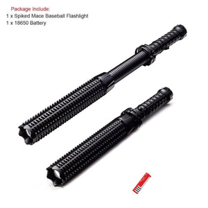 2022 New! EDC Flashlight Self Defense Stick Zoomable Mace LED Torch Security Lamp 18650 Battery