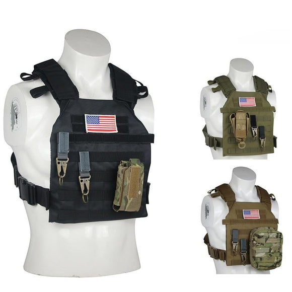 SENTRY Light-Weight Military Tactical Vest Airsoft  Hunting Vests Molle Plate Carrier Vest Outdoor CS Protective Training Vest Military Equipment