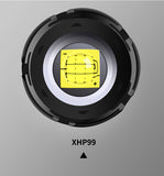 High Power XHP99 Super Bright LED Headlamp Fishing Headlight Telescopic Zoom IP64 Waterproof with Charge Display