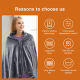 Extra Large High Quality USB Electric Heating Blanket Warm Shawl Coral Fleece Plush 3-speed Adjust Temperature 150x80cm Zipper Washable