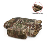 Tactical Army Poncho Liner Camouflage Water Repellent Woobie Quilted Blanket Suitable for Camping Shooting Hunting