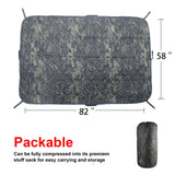 Tactical Army Poncho Liner Camouflage Water Repellent Woobie Quilted Blanket Suitable for Camping Shooting Hunting