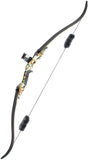 Compact Design! 56 inch Recurve Bow with 30inch Max Draw 30 35 40 45 50LBs Draw Weight Right Hand Outdoor Hunting Archery Set