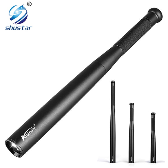 Baseball Bat LED Flashlight T6 LED torch super bright baton for Emergency and For self-defense,outdoor lighting