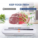 Upgraded Food Vacuum Sealer 220V/110V Automatic Commercial Household Food Vacuum Sealer Packaging Machine Include 10Pcs Bags