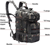 Compacted 3 days'Assault Backapck Outdoor Molle Tactical Backpack 1000D Waterproof Camping Bags Men Sport Travel Bag Camping Hunting Hiking