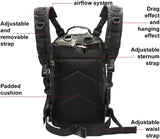 Compacted 3 days'Assault Backapck Outdoor Molle Tactical Backpack 1000D Waterproof Camping Bags Men Sport Travel Bag Camping Hunting Hiking