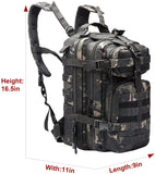 Compacted 3 days'Assault Backapck Outdoor Molle Tactical Backpack 1000D Waterproof Camping Bags Men Sport Travel Bag Camping Hunting Hiking