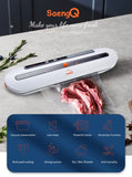 Upgraded Food Vacuum Sealer 220V/110V Automatic Commercial Household Food Vacuum Sealer Packaging Machine Include 10Pcs Bags