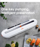 Upgraded Food Vacuum Sealer 220V/110V Automatic Commercial Household Food Vacuum Sealer Packaging Machine Include 10Pcs Bags