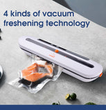 Upgraded Food Vacuum Sealer 220V/110V Automatic Commercial Household Food Vacuum Sealer Packaging Machine Include 10Pcs Bags