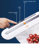 Upgraded Food Vacuum Sealer 220V/110V Automatic Commercial Household Food Vacuum Sealer Packaging Machine Include 10Pcs Bags