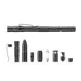 8-in-1 Tactical Pen Self Defense Supplies Tungsten Steel Security Pen Self Protection Personal Defense Tool Defence EDC Tool Pen