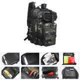 Compacted 3 days'Assault Backapck Outdoor Molle Tactical Backpack 1000D Waterproof Camping Bags Men Sport Travel Bag Camping Hunting Hiking