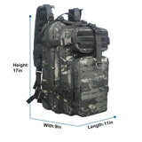 Compacted 3 days'Assault Backapck Outdoor Molle Tactical Backpack 1000D Waterproof Camping Bags Men Sport Travel Bag Camping Hunting Hiking