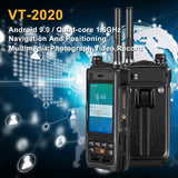 Brand New Design! VT2020 Network Public WalkieTalkie Telephone Portbale Two Way Radio UHF Analog DMR Mobile Smartphone Surfing GPS WIFI