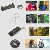 Survival First Aid Kit Outdoor Survival Tool Kit For Camping Hiking Package Tactical First Aid Bag Resistant And Portable