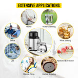 2022 New! Upgraded 4L Water Distiller Alcohol Purifier Softener Drinks Filter Adjustable Temperature Stainless Steel for Offices Home Use