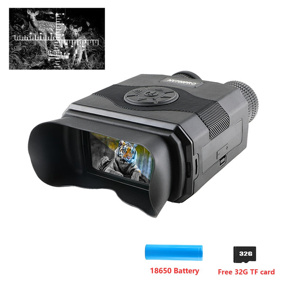 2022 New! Pro Infrared Night Vision Binocular Zoomable IR LED NV Telescope Binoculars 3.5