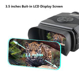 2022 New! Pro Infrared Night Vision Binocular Zoomable IR LED NV Telescope Binoculars 3.5" LCD Display with Free 32GB Micro SD