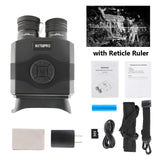 2022 New! Pro Infrared Night Vision Binocular Zoomable IR LED NV Telescope Binoculars 3.5" LCD Display with Free 32GB Micro SD