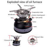 High Quality Outdoor Camping Fishing Multi-fuel Oil Stove Portable Gasoline Stove Non Preheating Oil Furnace Picnic Burners Stove Cookware