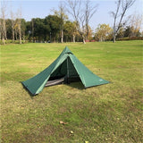 Waterproof Camping Tents Ultralight Double Tiers Rodless Pyramid Tent Single One Person 4 Season All Weather for Hunting Hiking