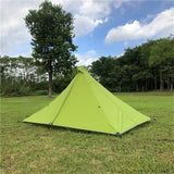 Waterproof Camping Tents Ultralight Double Tiers Rodless Pyramid Tent Single One Person 4 Season All Weather for Hunting Hiking