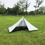 Waterproof Camping Tents Ultralight Double Tiers Rodless Pyramid Tent Single One Person 4 Season All Weather for Hunting Hiking