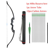 Huntingdoor Takedown Recurve Bow & Arrow Set Hunting Target Shooting 30-40lbs Archery for Beginner /Light Weight