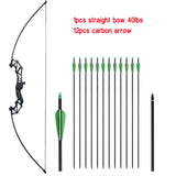 Huntingdoor Takedown Recurve Bow & Arrow Set Hunting Target Shooting 30-40lbs Archery for Beginner /Light Weight