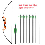 Huntingdoor Takedown Recurve Bow & Arrow Set Hunting Target Shooting 30-40lbs Archery for Beginner /Light Weight