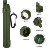 Multifunctional Portable Water Purifiers Outdoor Survival Filter Camping Hiking Emergency Elements