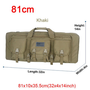 Top quality! 32 38 42 48 inch Tactical Double Rifle Case Military Molle Gun Rifle Bag Sniper Airsoft Gun Case Backpack Hunting Gun Holster