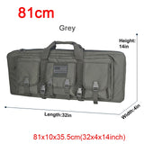 Top quality! 32 38 42 48 inch Tactical Double Rifle Case Military Molle Gun Rifle Bag Sniper Airsoft Gun Case Backpack Hunting Gun Holster