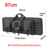 Top quality! 32 38 42 48 inch Tactical Double Rifle Case Military Molle Gun Rifle Bag Sniper Airsoft Gun Case Backpack Hunting Gun Holster