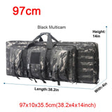 Top quality! 32 38 42 48 inch Tactical Double Rifle Case Military Molle Gun Rifle Bag Sniper Airsoft Gun Case Backpack Hunting Gun Holster