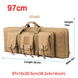 Top quality! 32 38 42 48 inch Tactical Double Rifle Case Military Molle Gun Rifle Bag Sniper Airsoft Gun Case Backpack Hunting Gun Holster