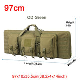 Top quality! 32 38 42 48 inch Tactical Double Rifle Case Military Molle Gun Rifle Bag Sniper Airsoft Gun Case Backpack Hunting Gun Holster