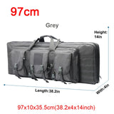 Top quality! 32 38 42 48 inch Tactical Double Rifle Case Military Molle Gun Rifle Bag Sniper Airsoft Gun Case Backpack Hunting Gun Holster