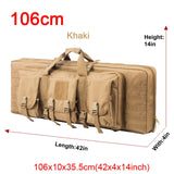 Top quality! 32 38 42 48 inch Tactical Double Rifle Case Military Molle Gun Rifle Bag Sniper Airsoft Gun Case Backpack Hunting Gun Holster