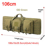 Top quality! 32 38 42 48 inch Tactical Double Rifle Case Military Molle Gun Rifle Bag Sniper Airsoft Gun Case Backpack Hunting Gun Holster