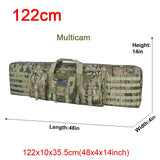 Top quality! 32 38 42 48 inch Tactical Double Rifle Case Military Molle Gun Rifle Bag Sniper Airsoft Gun Case Backpack Hunting Gun Holster